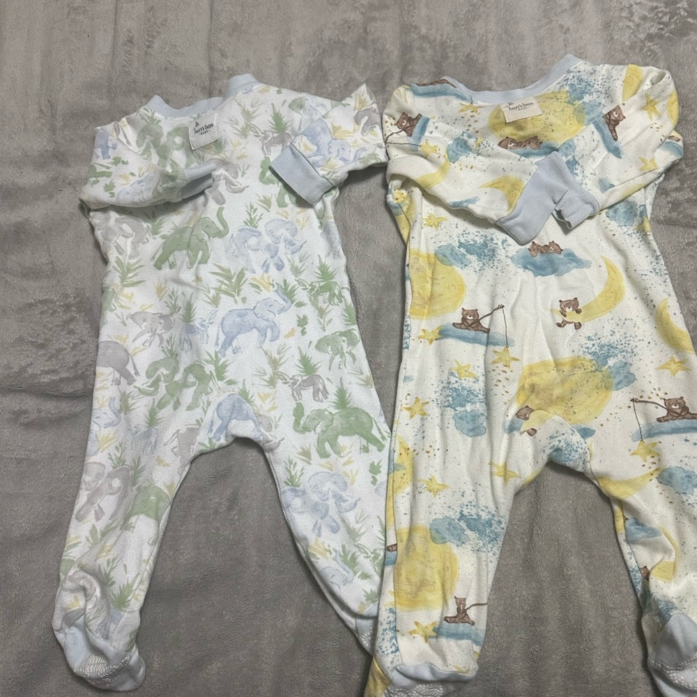 Kids One Piece Pajamas - Dinosaur and Bear Print - Picture 3 of 7